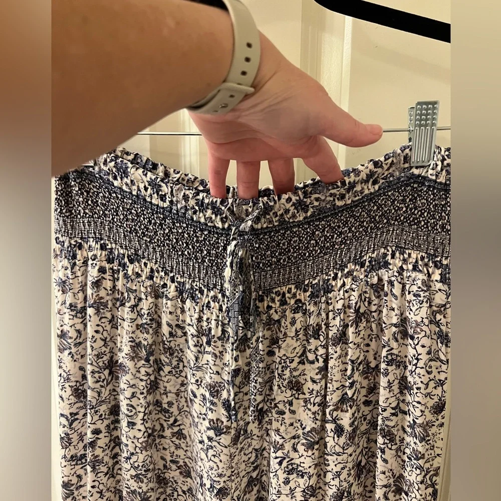 Mustard Seed-Floral Wide-Leg Flowy Pants-Size M - Picture 3 of 11